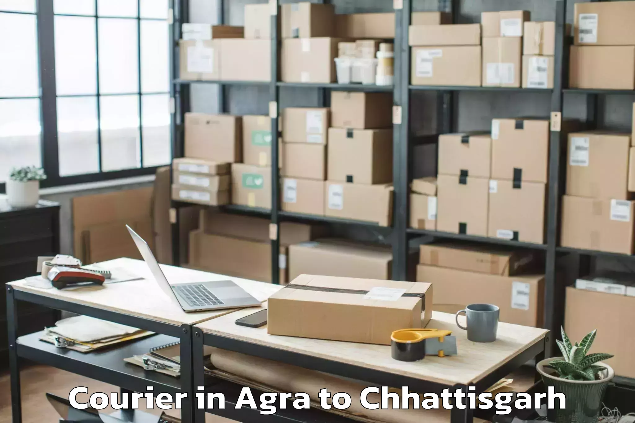 Leading Agra to Jashpur Nagar Courier Provider